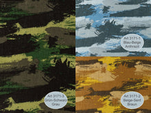 Cargar imagen en el visor de la galería, EUR 12,90/m  Double Gauze, Musselin, Camouflage Baumwollstoff, Kleiderstoffe Baumwolle zum Nähen Oberteile Kleider 1,42mx0,50m Art 3171

