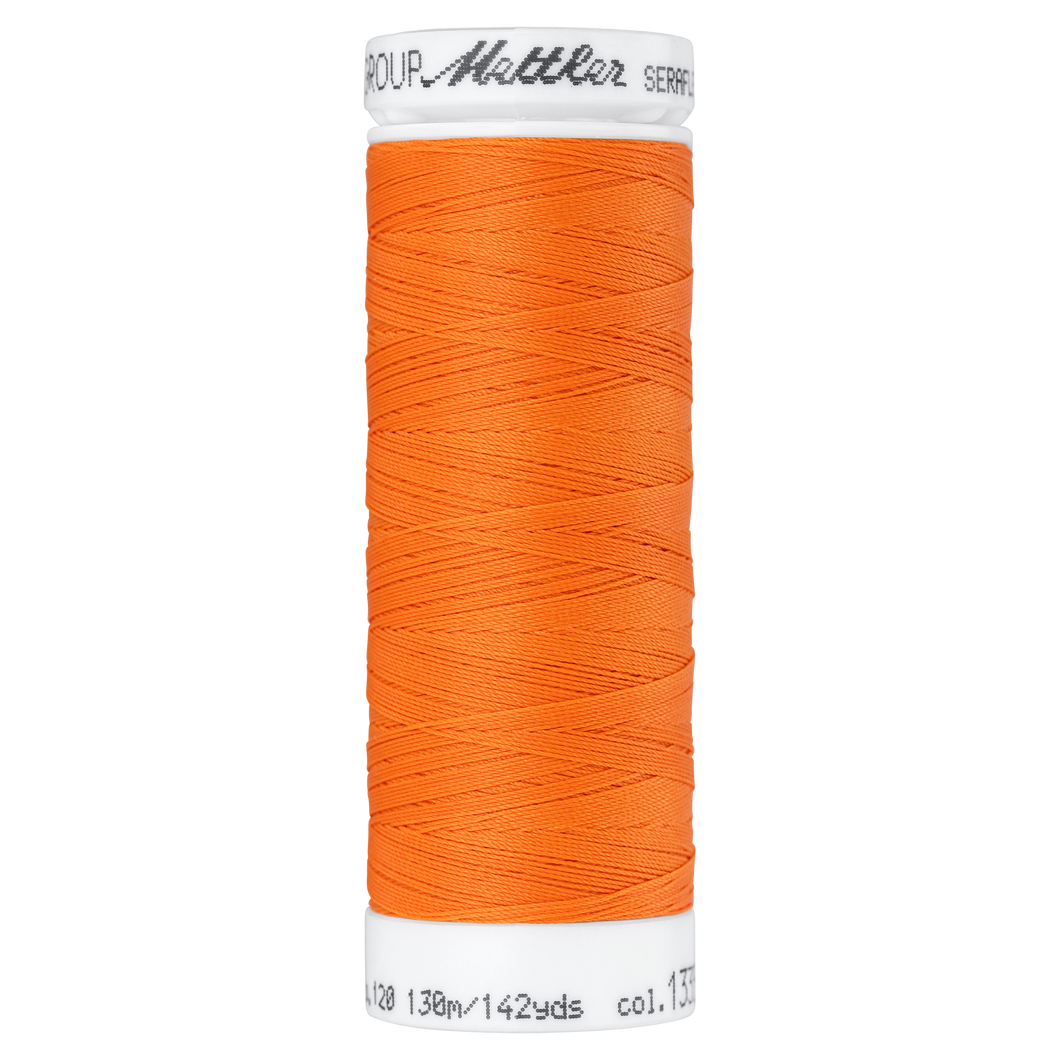 METTLER SERAFLEX Nähgarn, hochelastisches Garn,130 m 7840 Farbe Mandarine, Tangerine (1335) 1 von 36 Farben